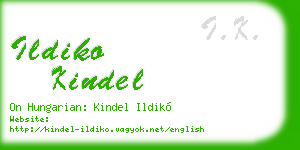 ildiko kindel business card